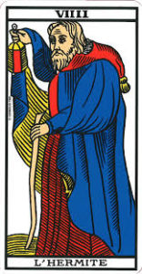 Carte de tarot l'ermite