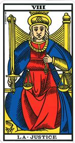 Carte de tarot La Justice