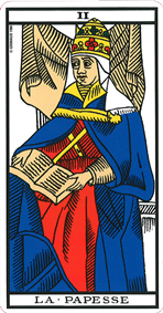 carte de tarot la papesse