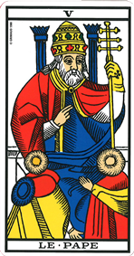 carte de tarot le pape